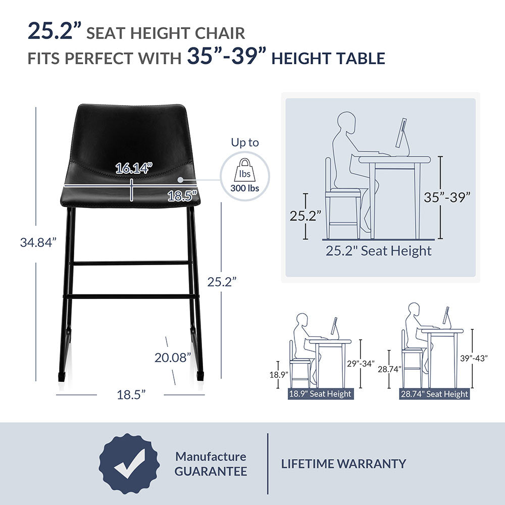 Zariah Counter Chair (Set of 2)