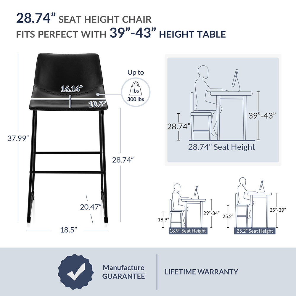 Zariah Counter Chair (Set of 2)