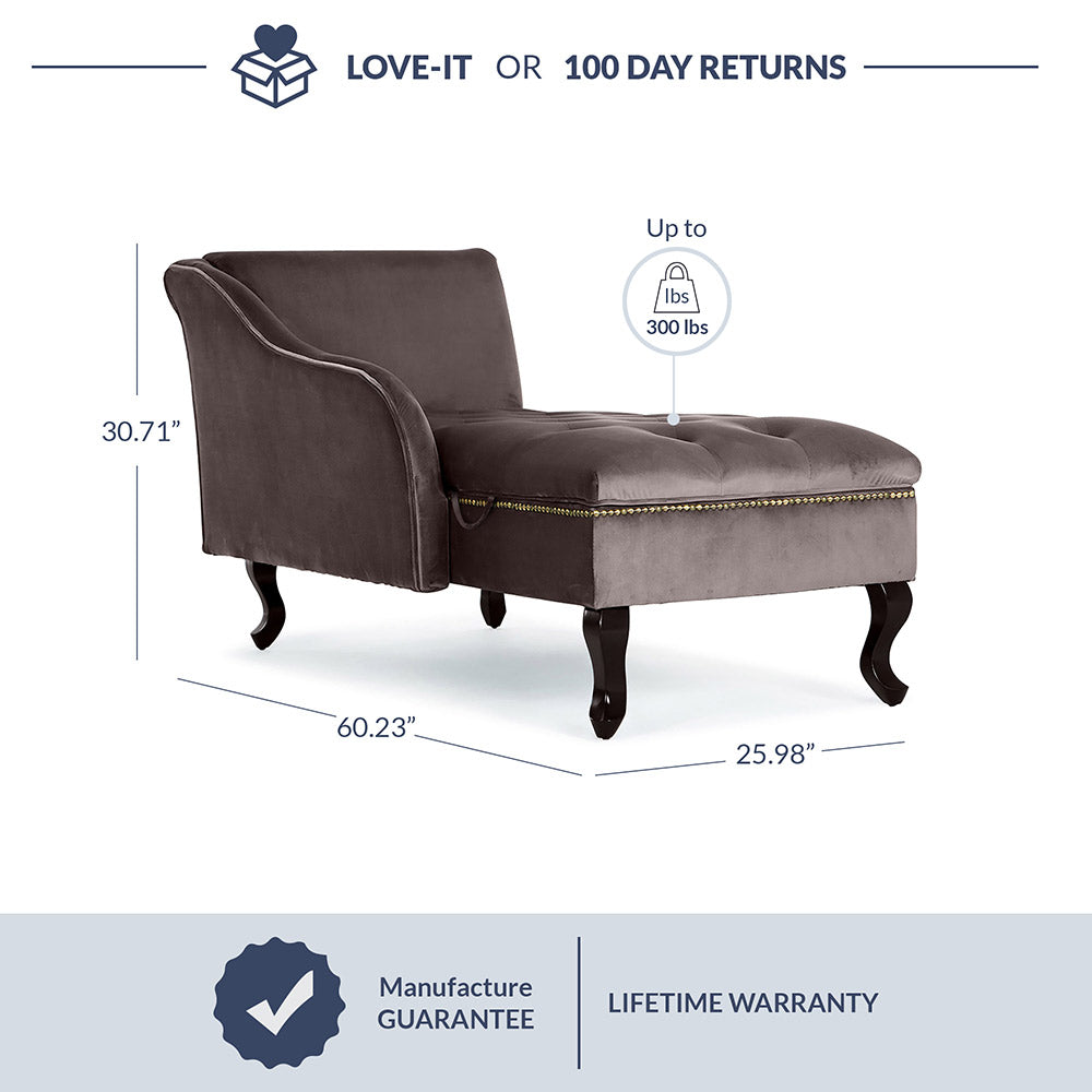 Memphis Velvet Chaise Lounge