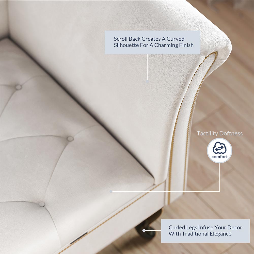 Memphis Velvet Chaise Lounge