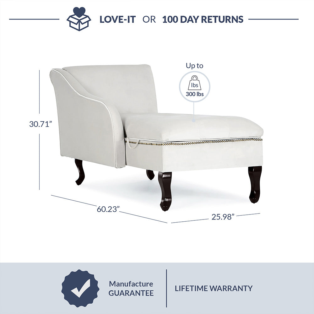 Memphis Velvet Chaise Lounge