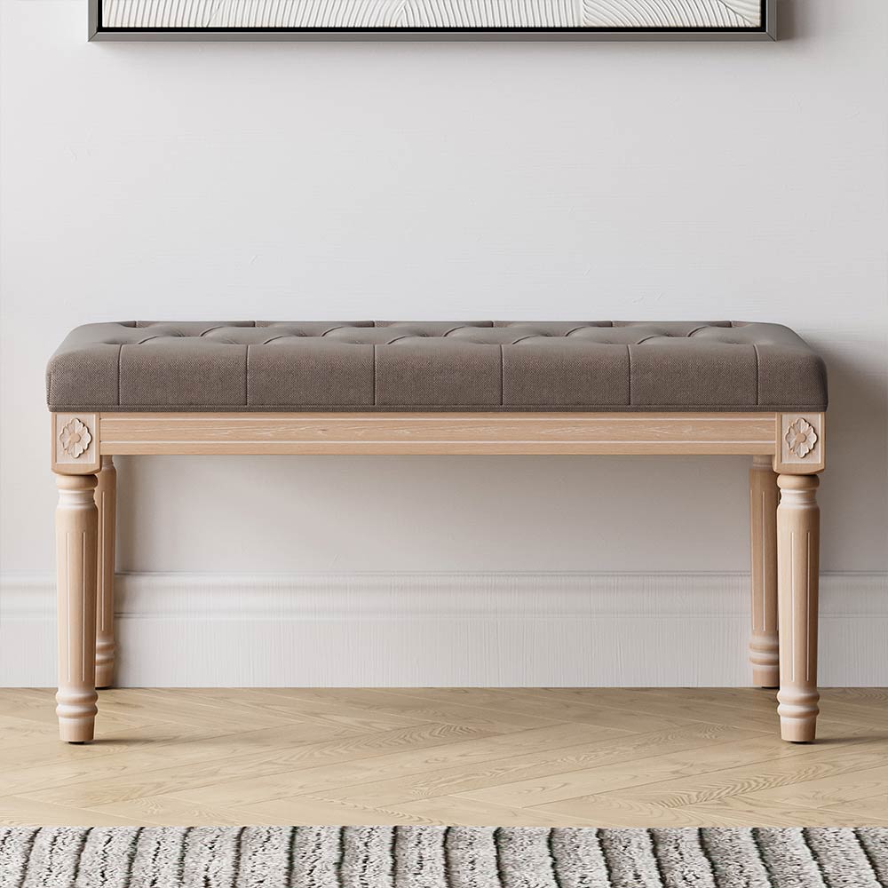 Arvin 32" Tufted Ottoman Bench