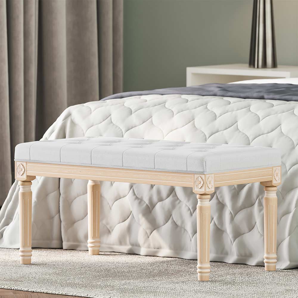 Arvin 32" Tufted Ottoman Bench