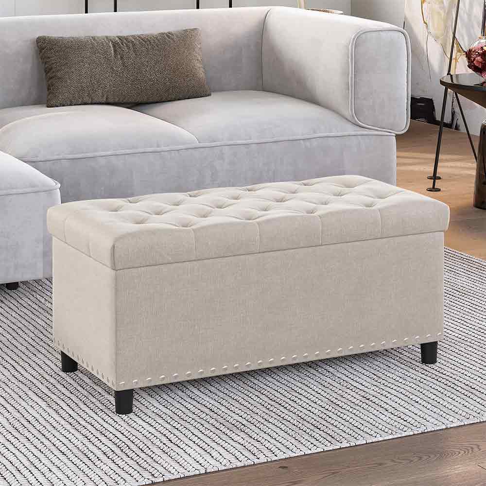 Brentwood Tufted Storage Ottoman Bench