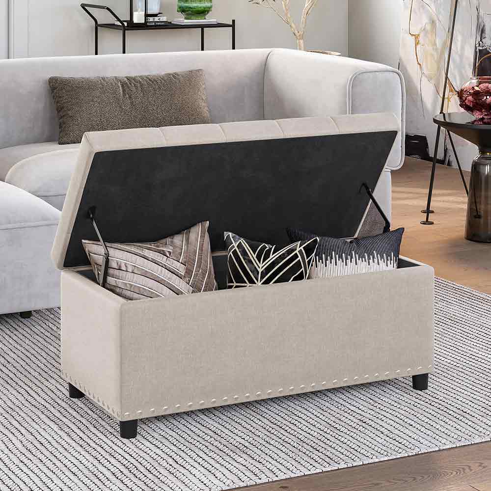 Brentwood Tufted Storage Ottoman Bench