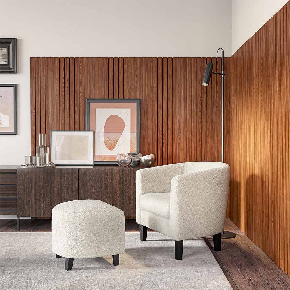 Lydia Chair with Ottoman Set