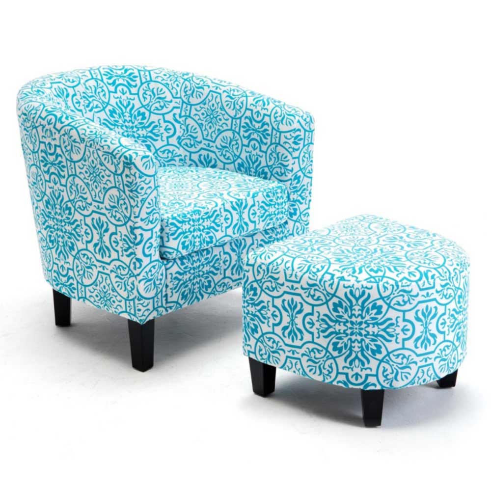 Lydia Chair with Ottoman Set