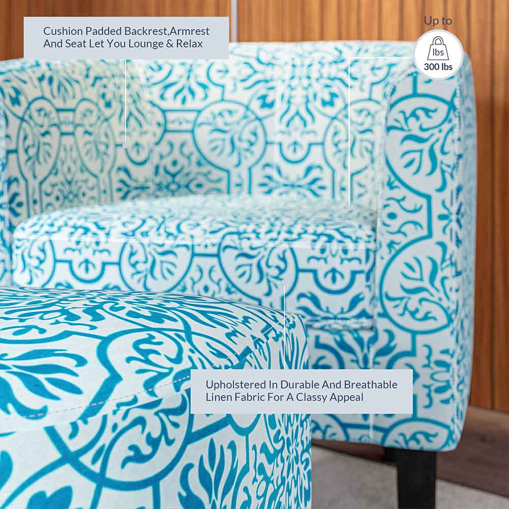 Lydia Chair with Ottoman Set