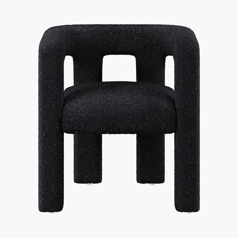 Lisbon Bouclé Upholstered Barrel Accent Chair