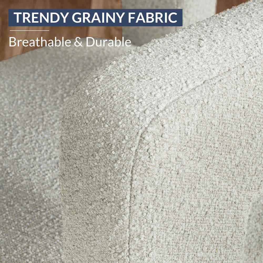 Lisbon Bouclé Upholstered Barrel Accent Chair