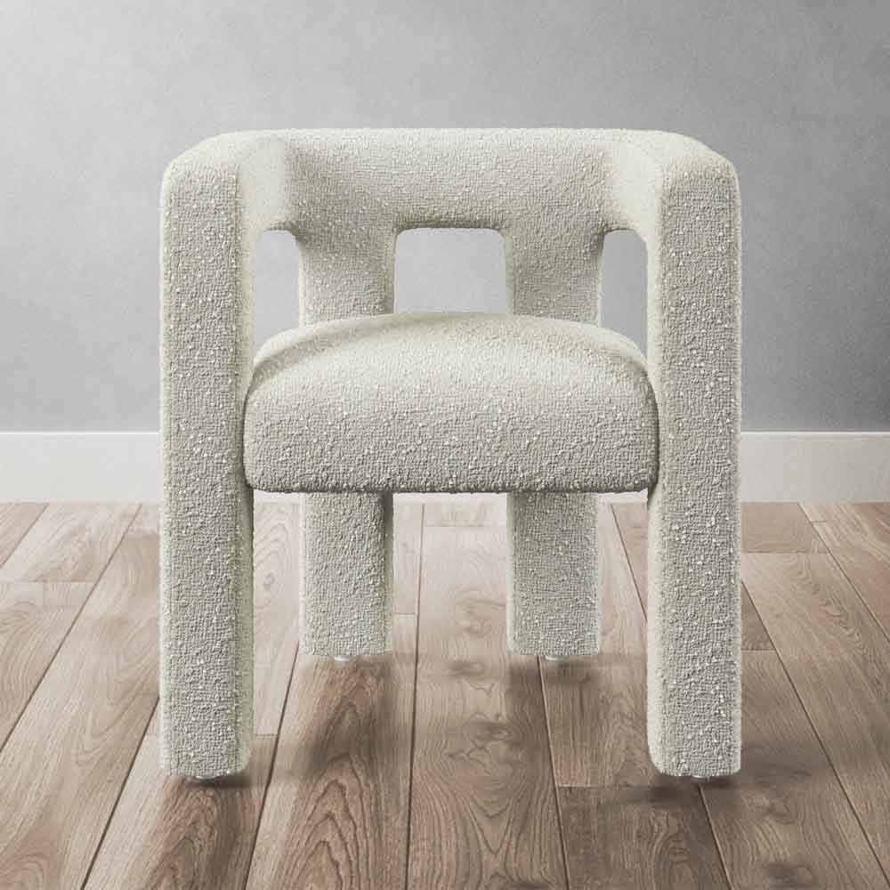Lisbon Bouclé Upholstered Barrel Accent Chair