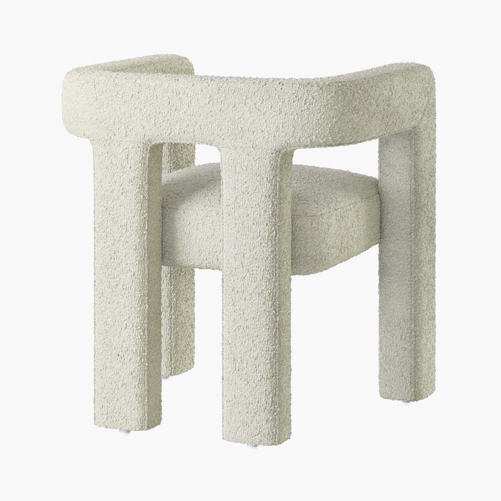 Lisbon Bouclé Upholstered Barrel Accent Chair