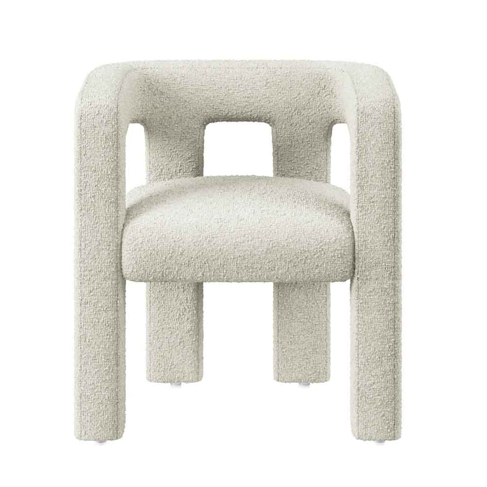 Lisbon Bouclé Upholstered Barrel Accent Chair