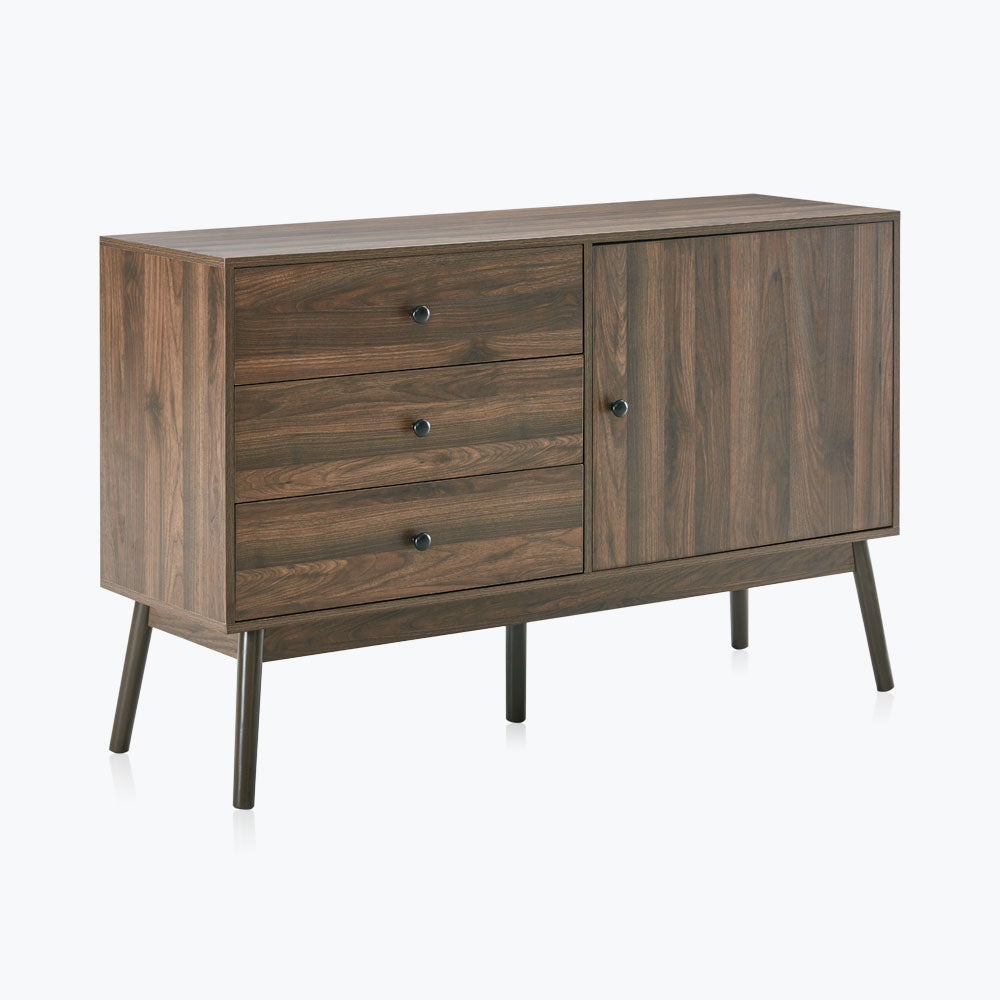 Annett 52" Mid-Century Modern Sideboard with 3 Drawers