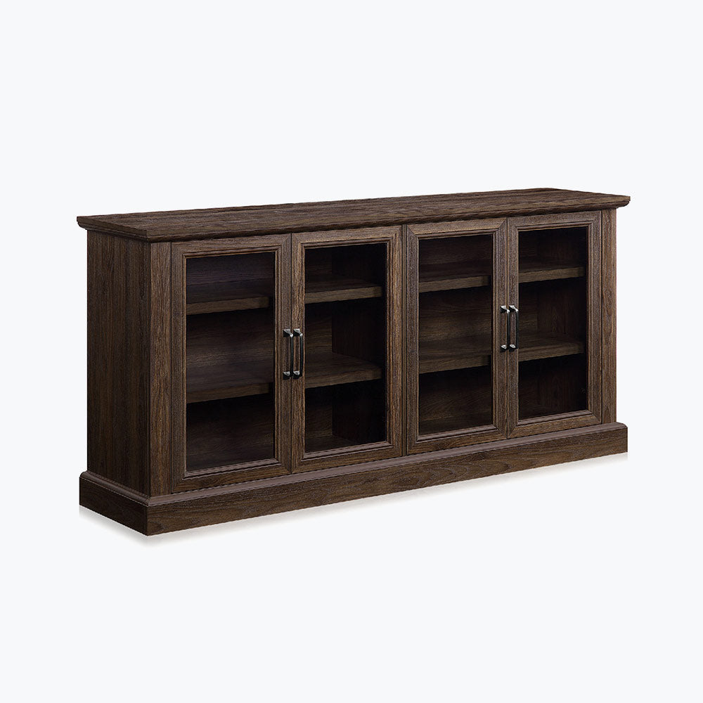 Liam 70" Modern Sideboard with 4 Glass Doors
