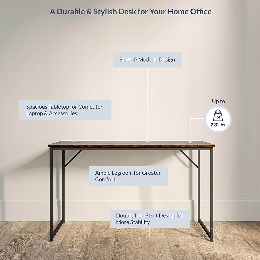 47" Barton Industrial Computer Desk