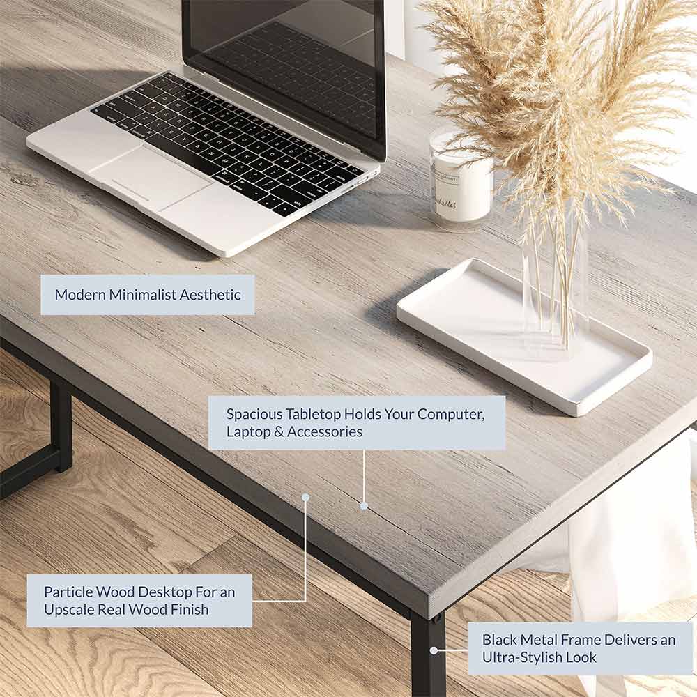 47" Barton Industrial Computer Desk