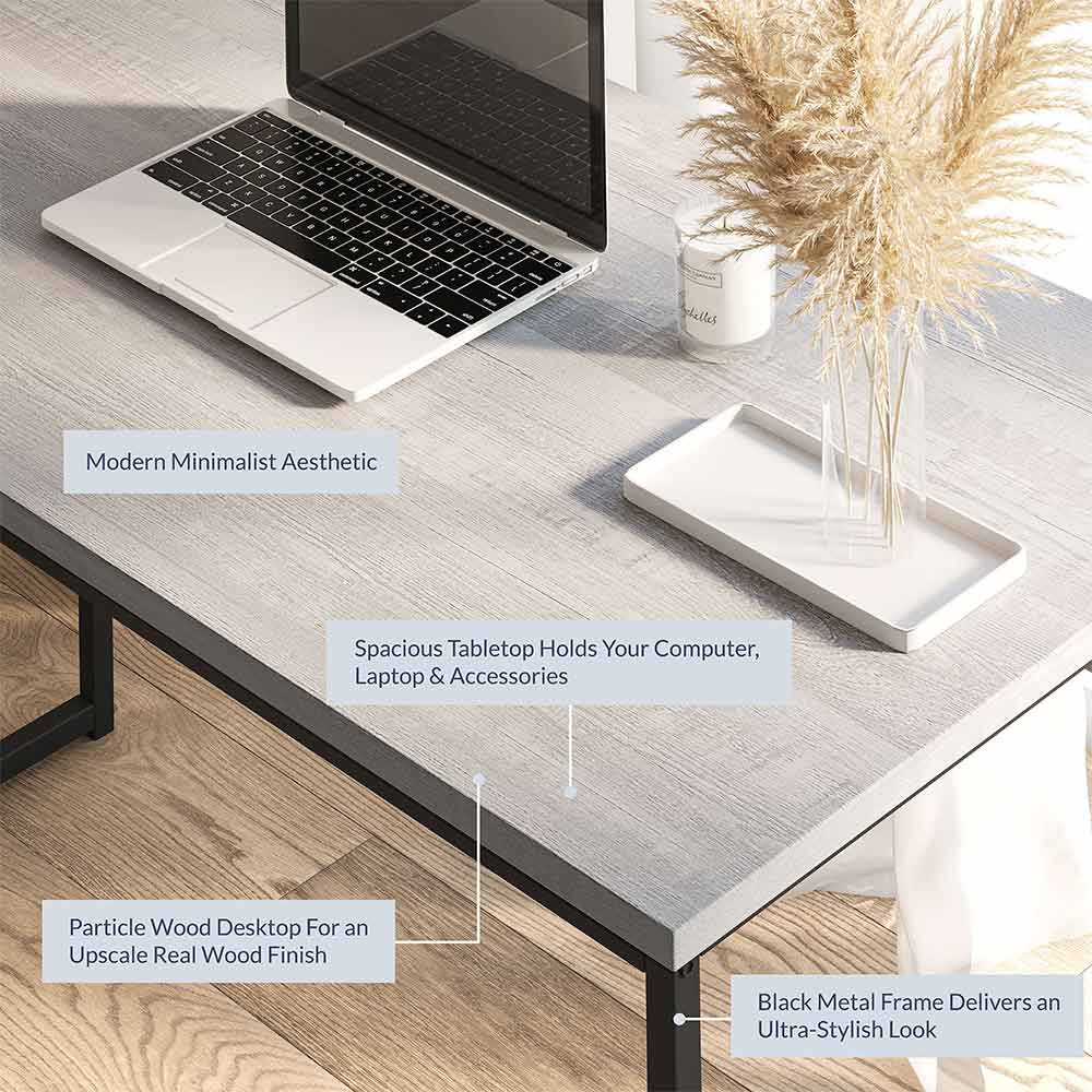 47" Barton Industrial Computer Desk