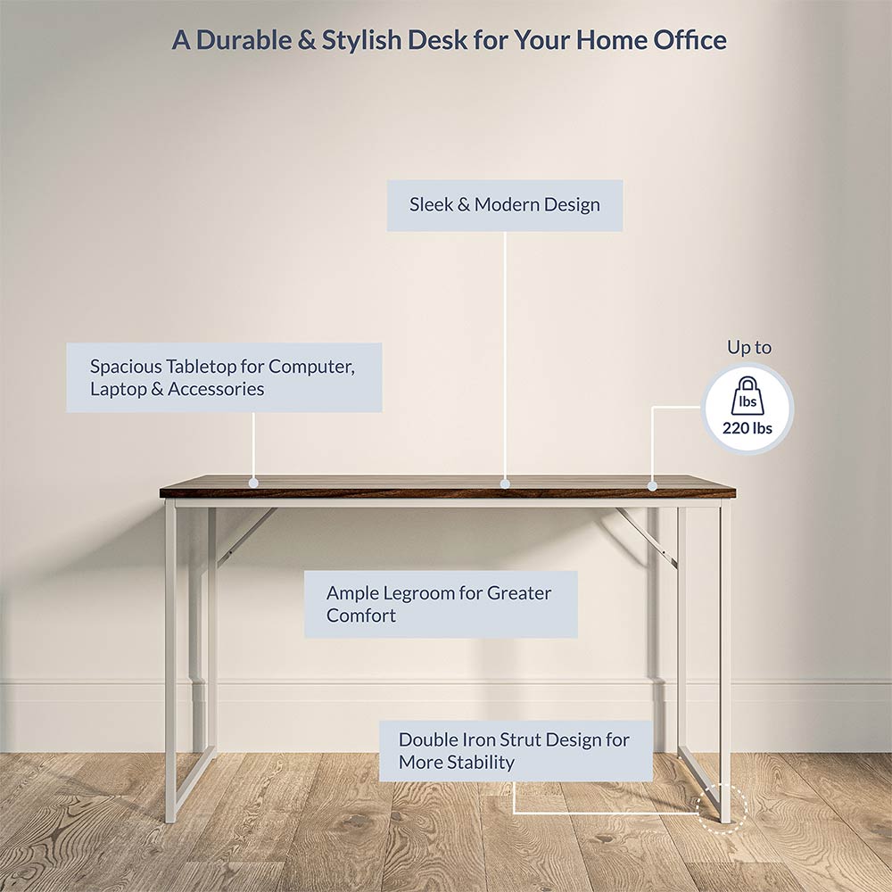 47" Barton Industrial Computer Desk
