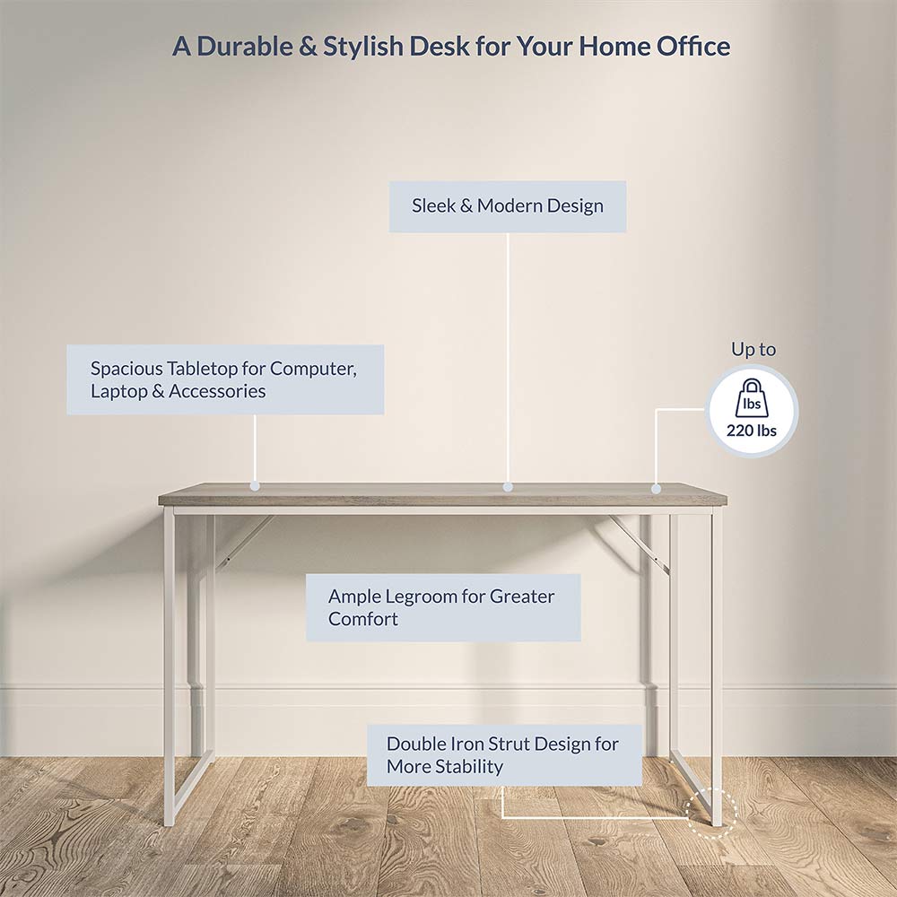 47" Barton Industrial Computer Desk