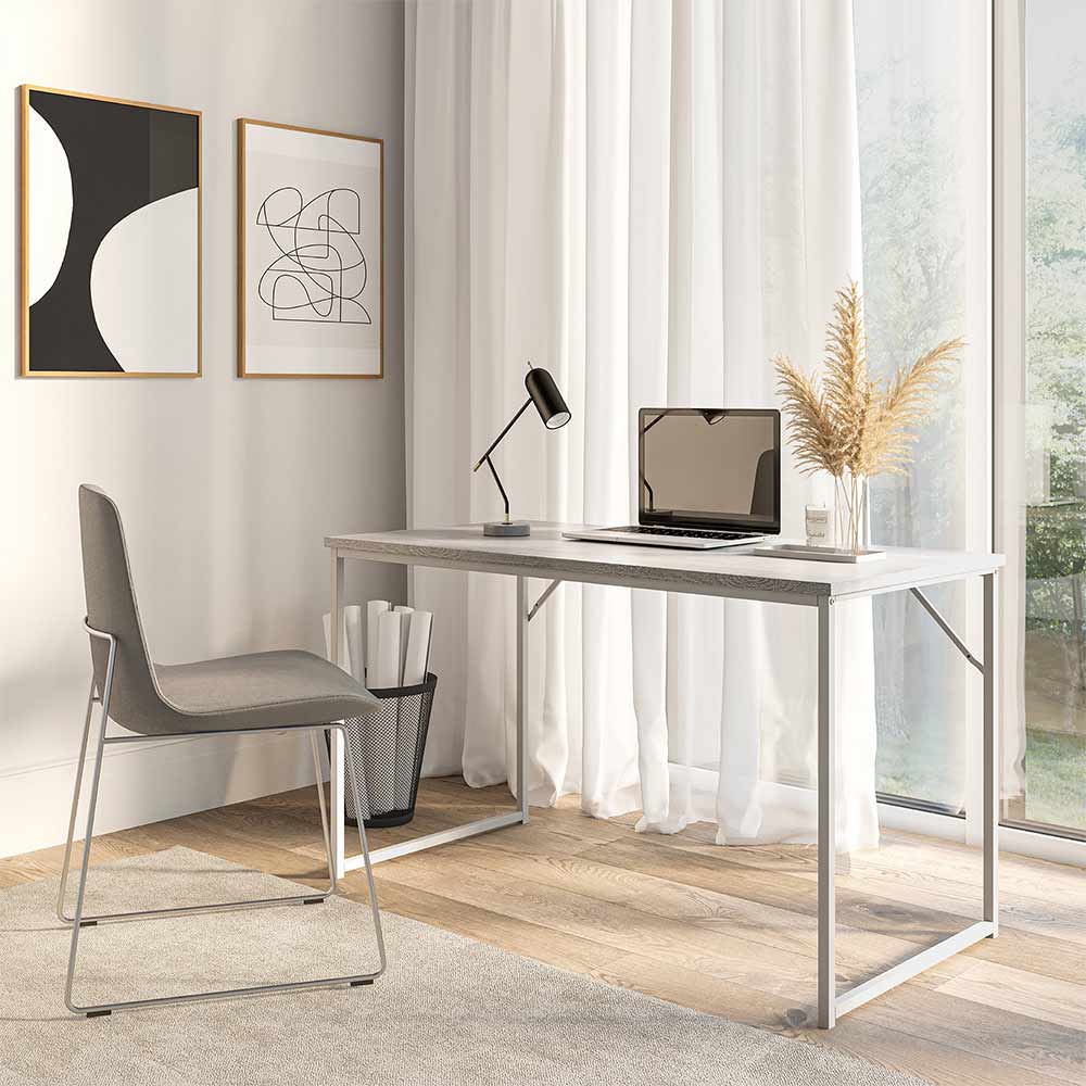 47" Barton Industrial Computer Desk