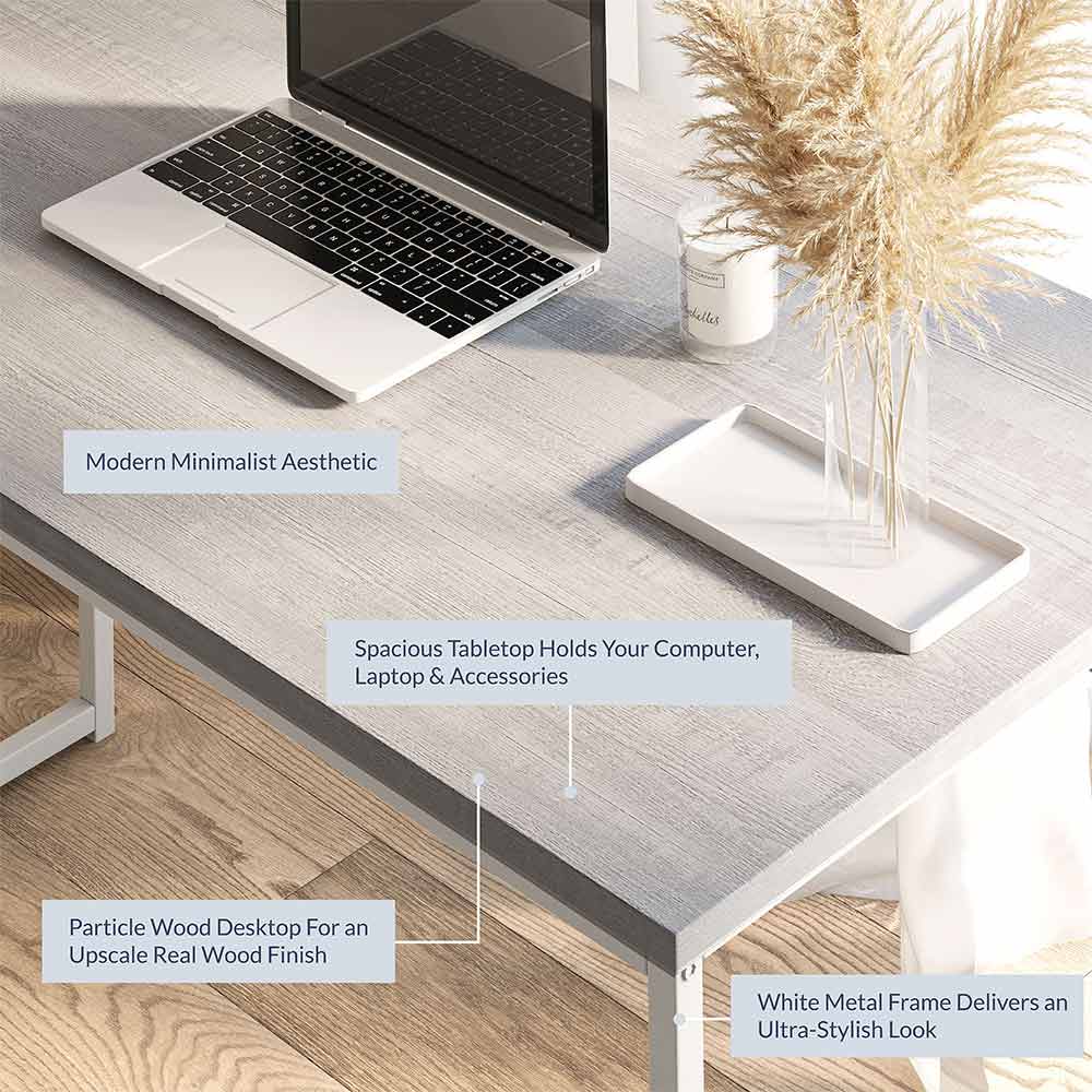 47" Barton Industrial Computer Desk