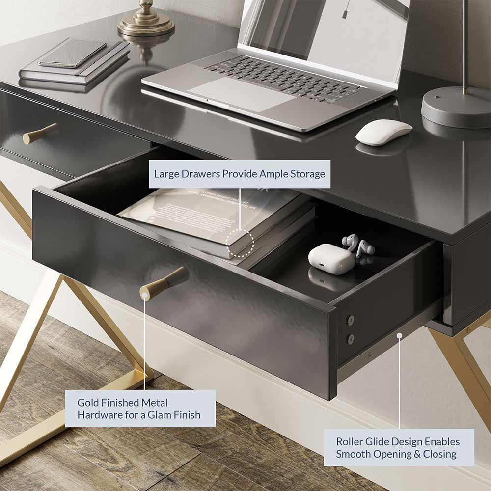 Ellena 42" Home Office Writing Computer Desk
