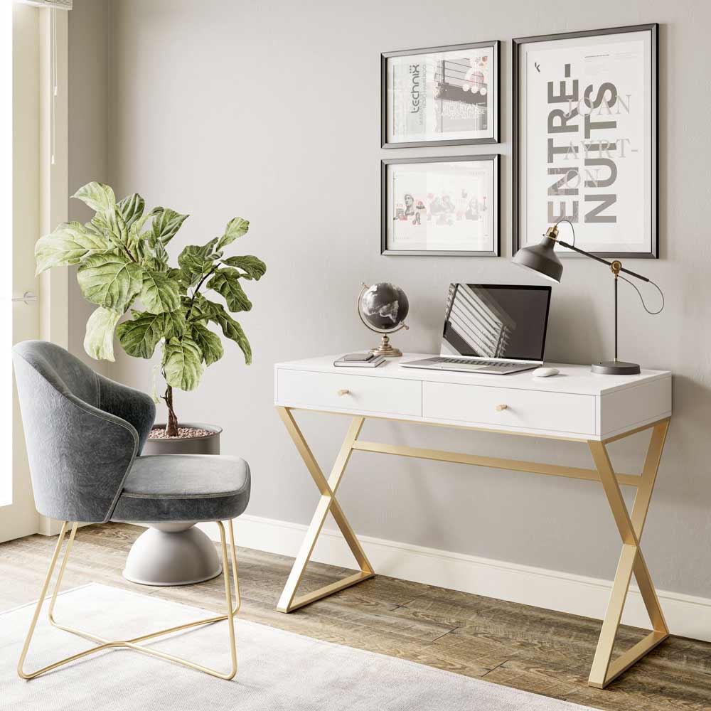 Ellena 42" Home Office Writing Computer Desk