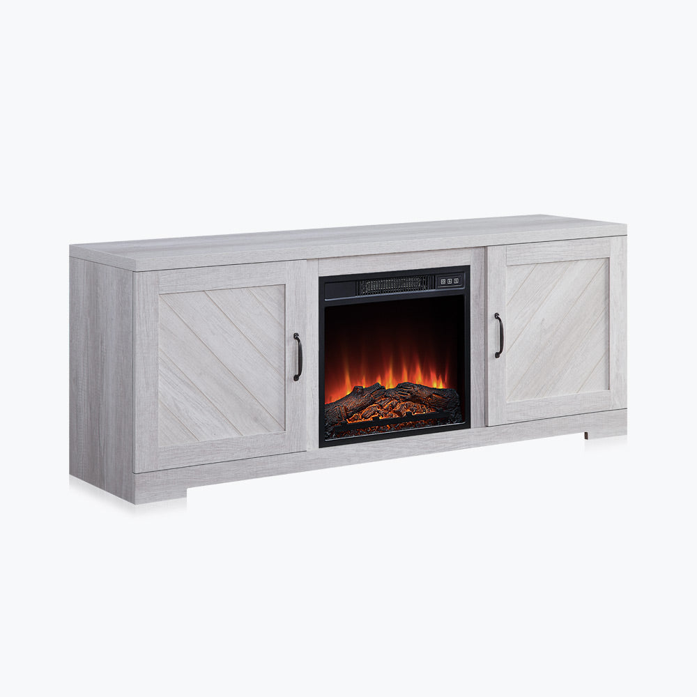 Hilo 58" Rustic Fireplace TV Stand