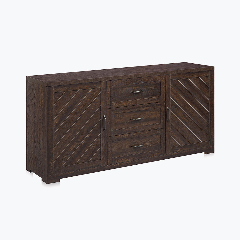 Hilo Modern Farmhouse Solid Wood Sideboard