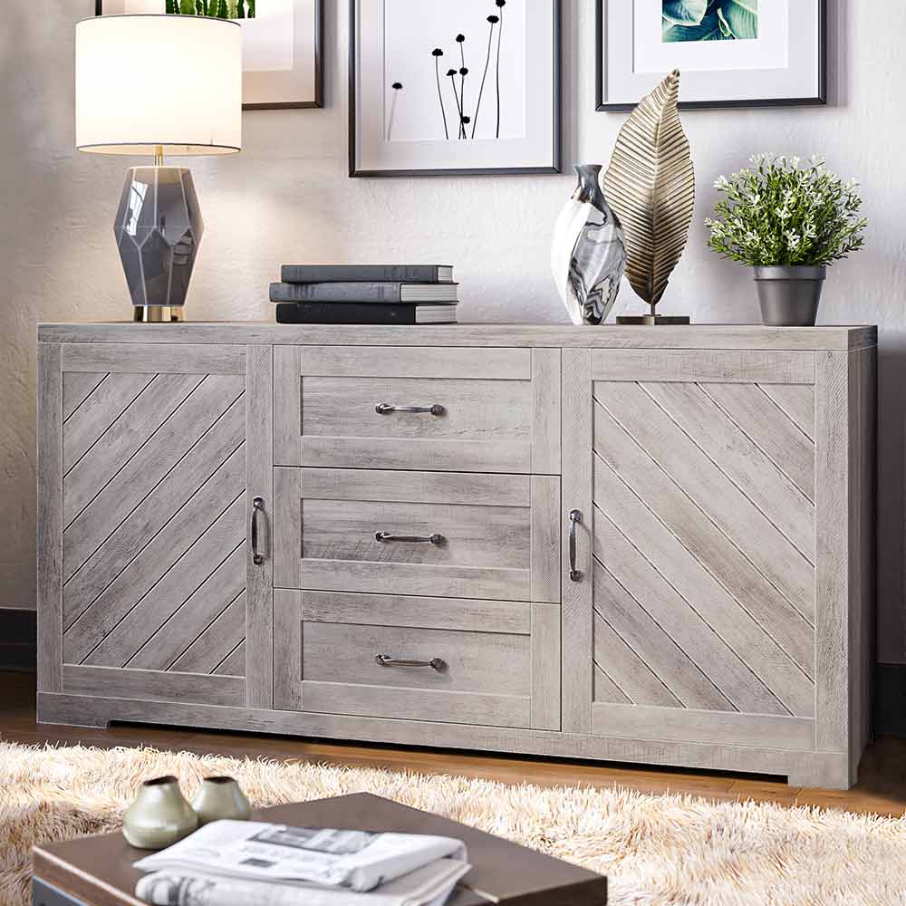 Hilo 60" Farmhouse Sideboard Buffet Cabinet