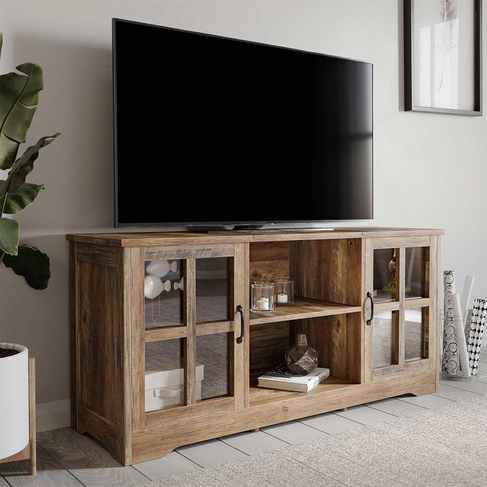 Cori Wood Farmhouse TV Stand for TVs Up to 55"