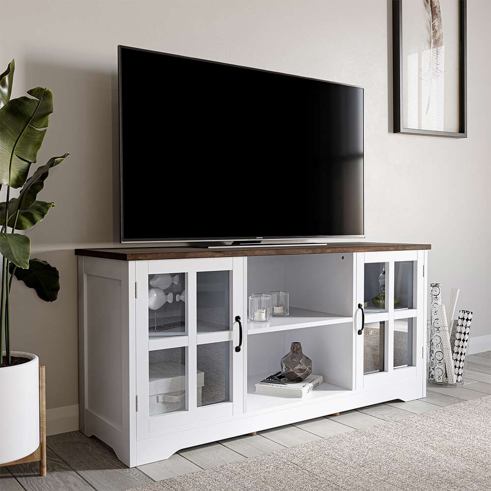 Cori Wood Farmhouse TV Stand for TVs Up to 55"