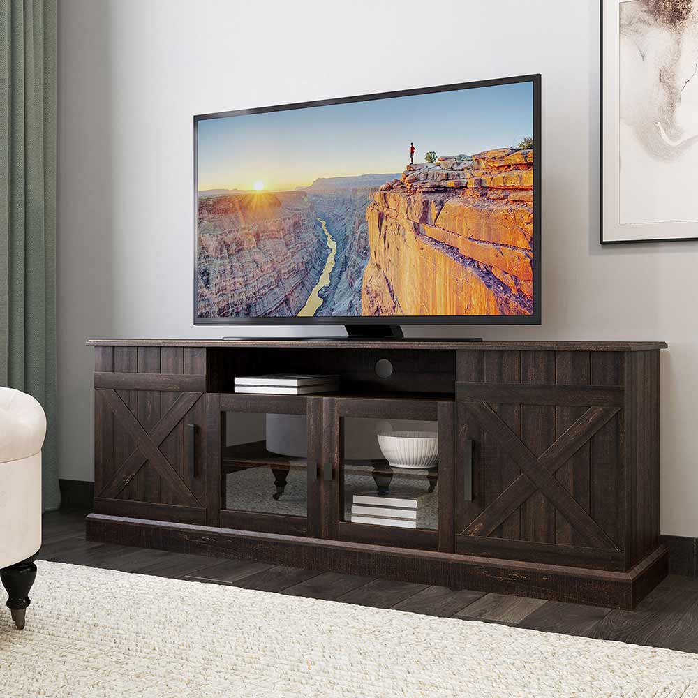 Veropeso Farmhouse TV Stand for TVs up to 70″