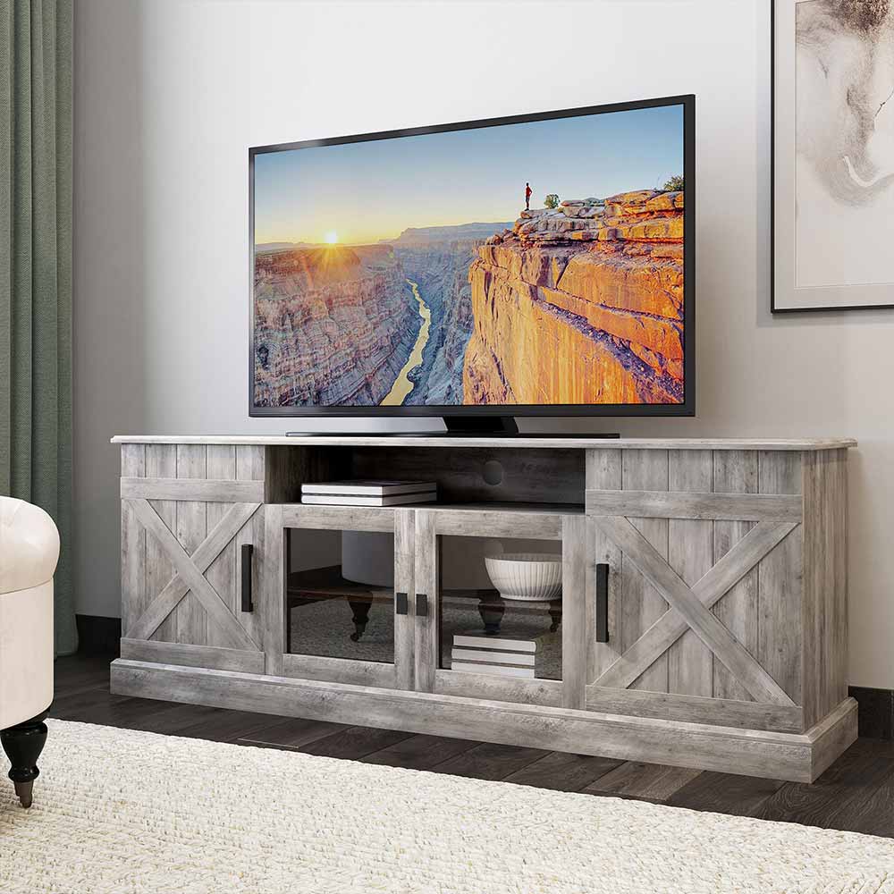 Veropeso Farmhouse TV Stand for TVs up to 70″