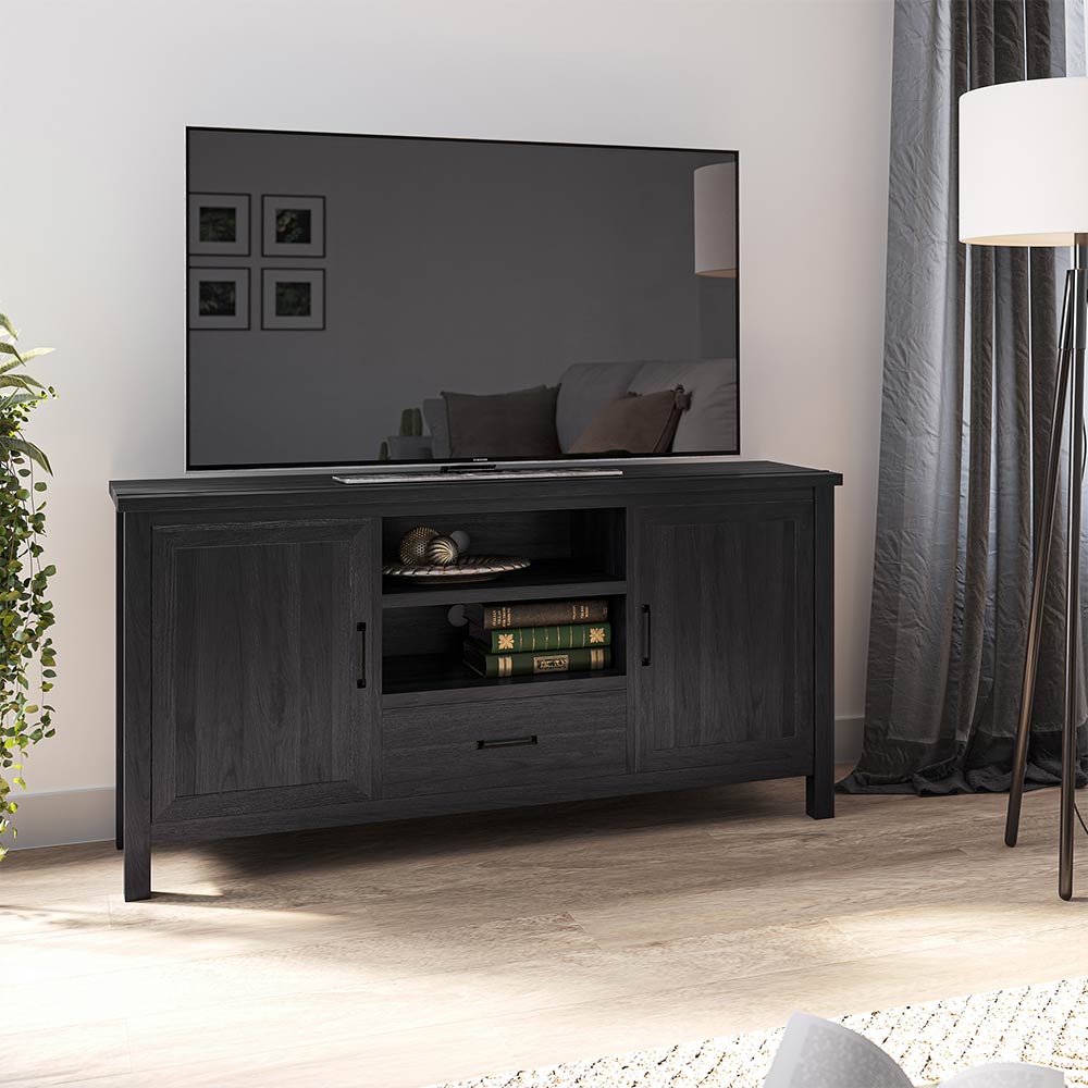 Virat Wood Farmhouse TV Stand for TVs up to 65″