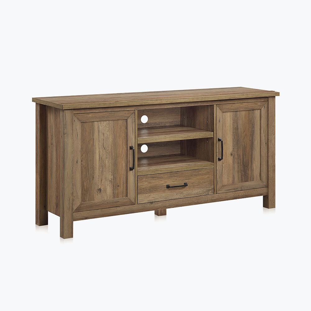 Virat Wood Farmhouse TV Stand for TVs up to 65″