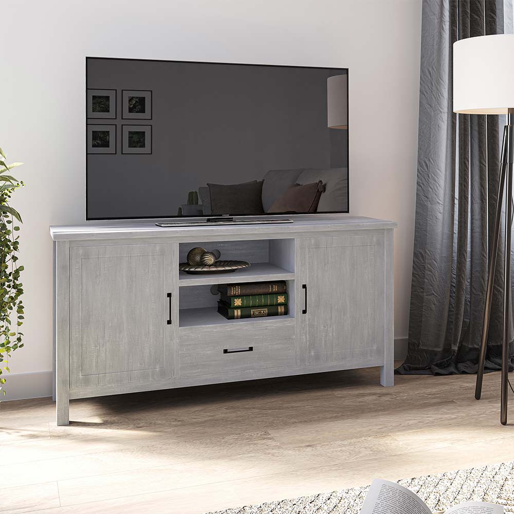 Virat Wood Farmhouse TV Stand for TVs up to 65″