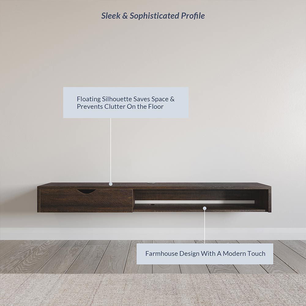 Beckett Wall Mounted Floating TV Stand