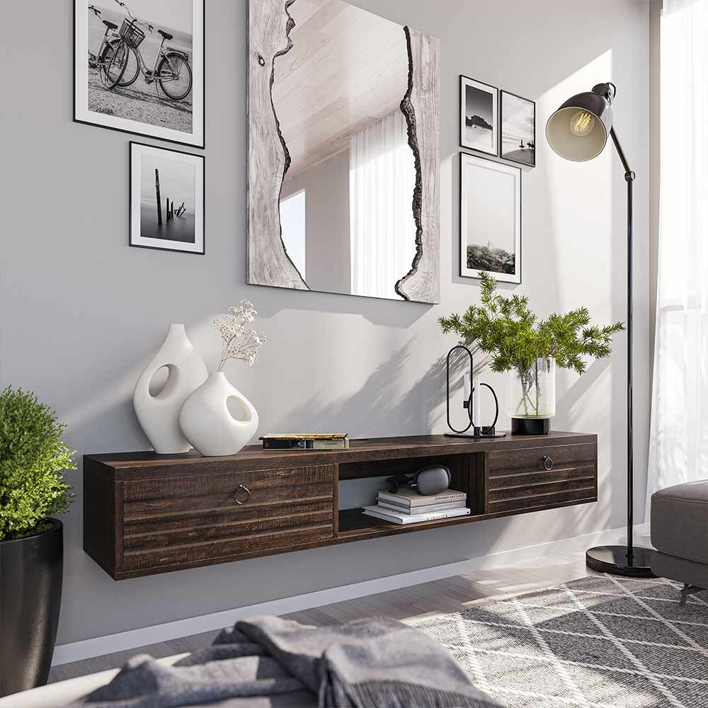 Langston Floating TV Stand For TV Up To 60''