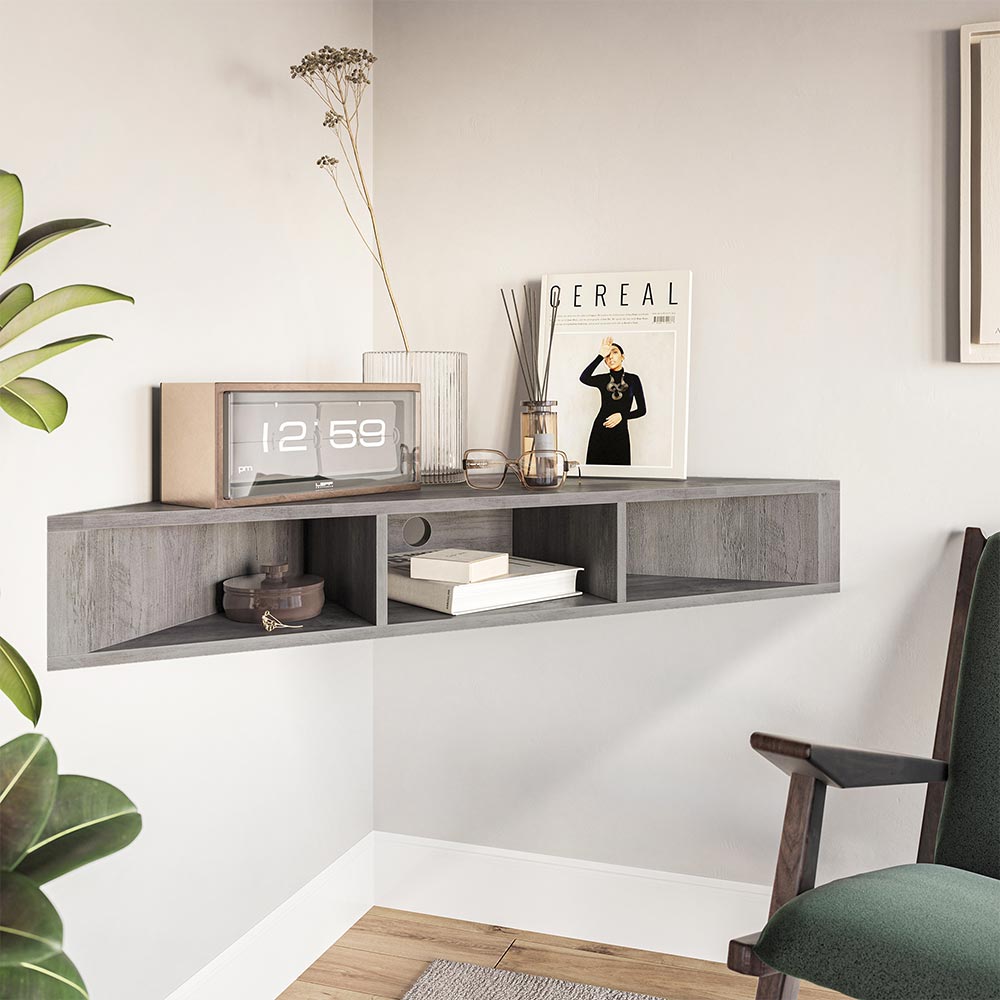 Russel Floating Corner TV Stand for TVS Up to 50