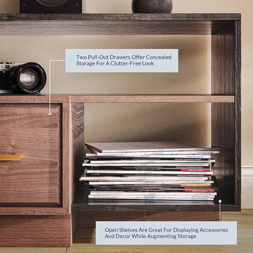 Kamari Low Profile Modern TV Stand for 75+ Inch TV