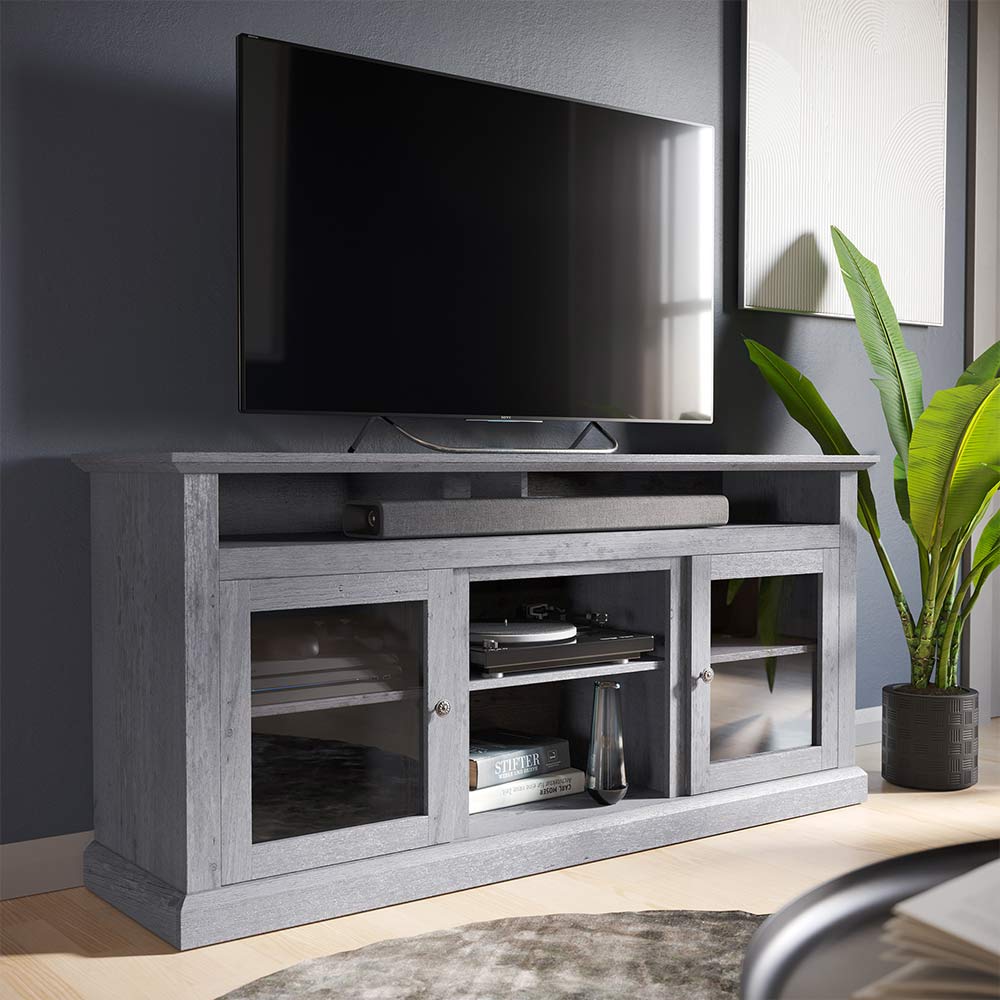 Cayman Farmhouse Fireplace TV Stand for TVs up to 65″