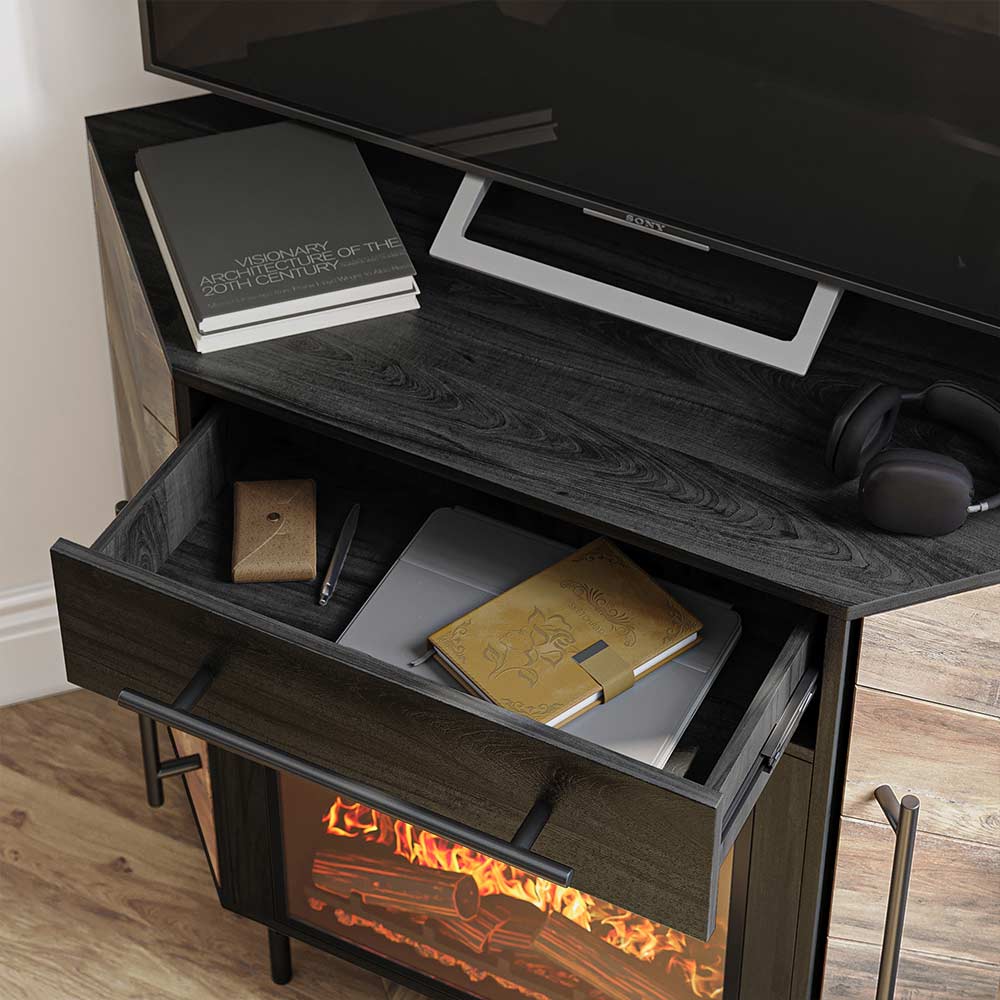 Harper Corner TV Stand with Fireplace for TVs up to 43"
