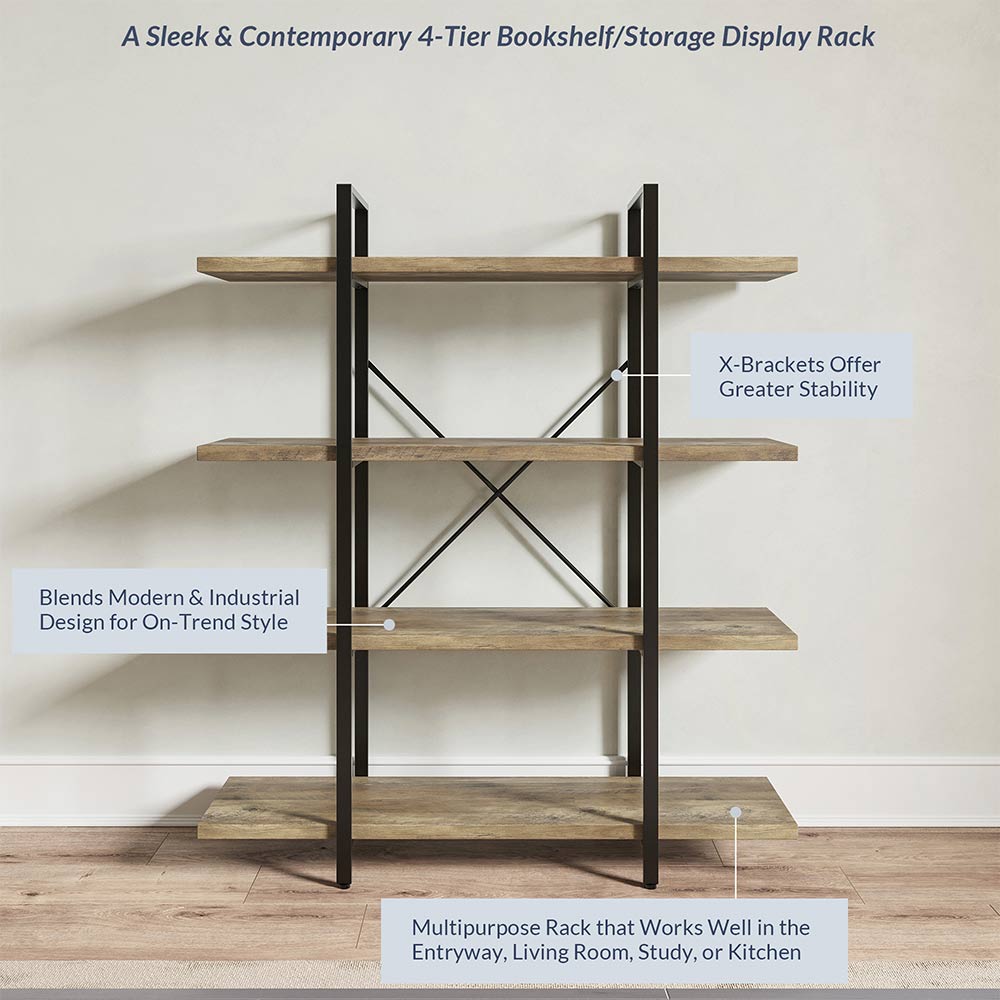 4 Tier Bookcase