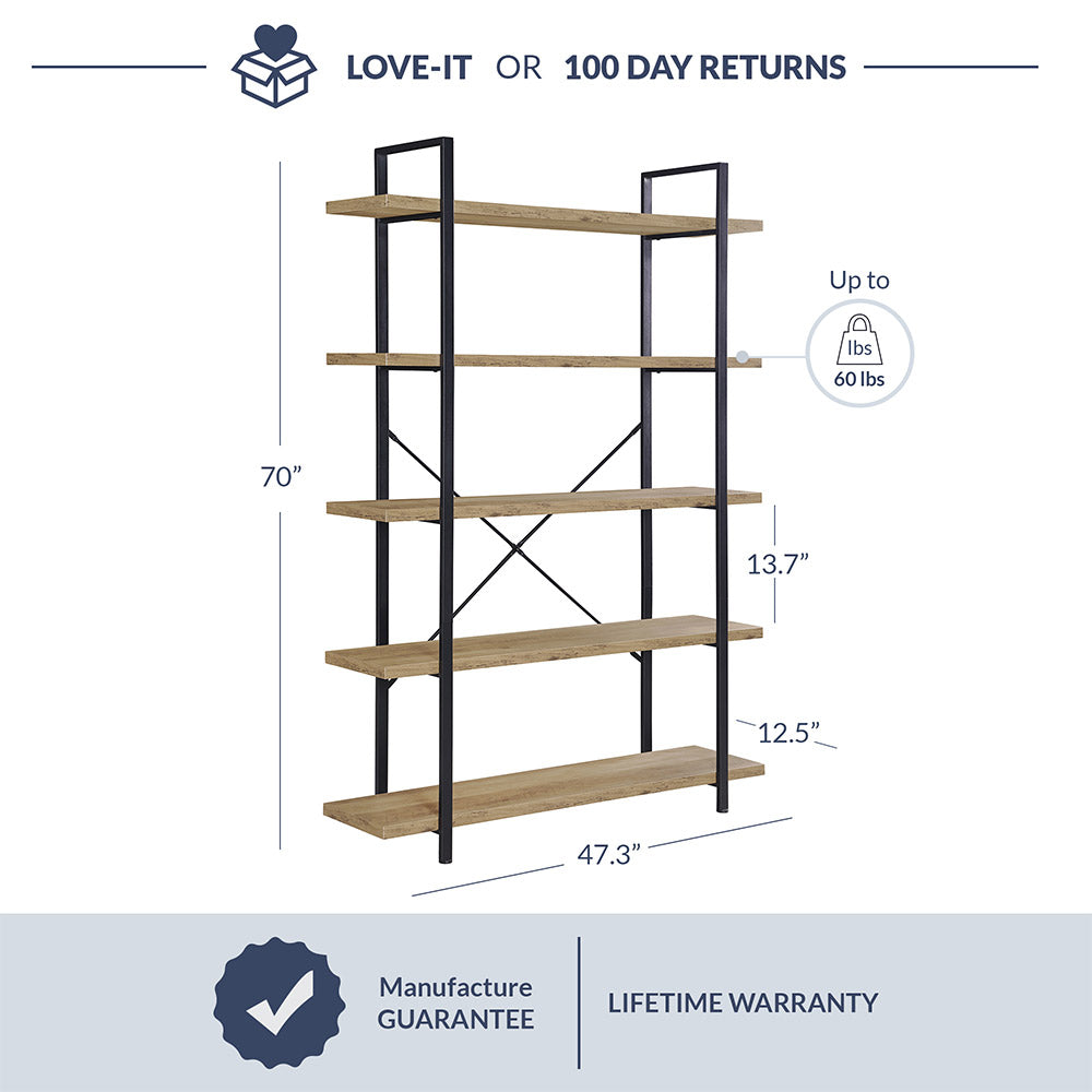5 Tier Bookcase
