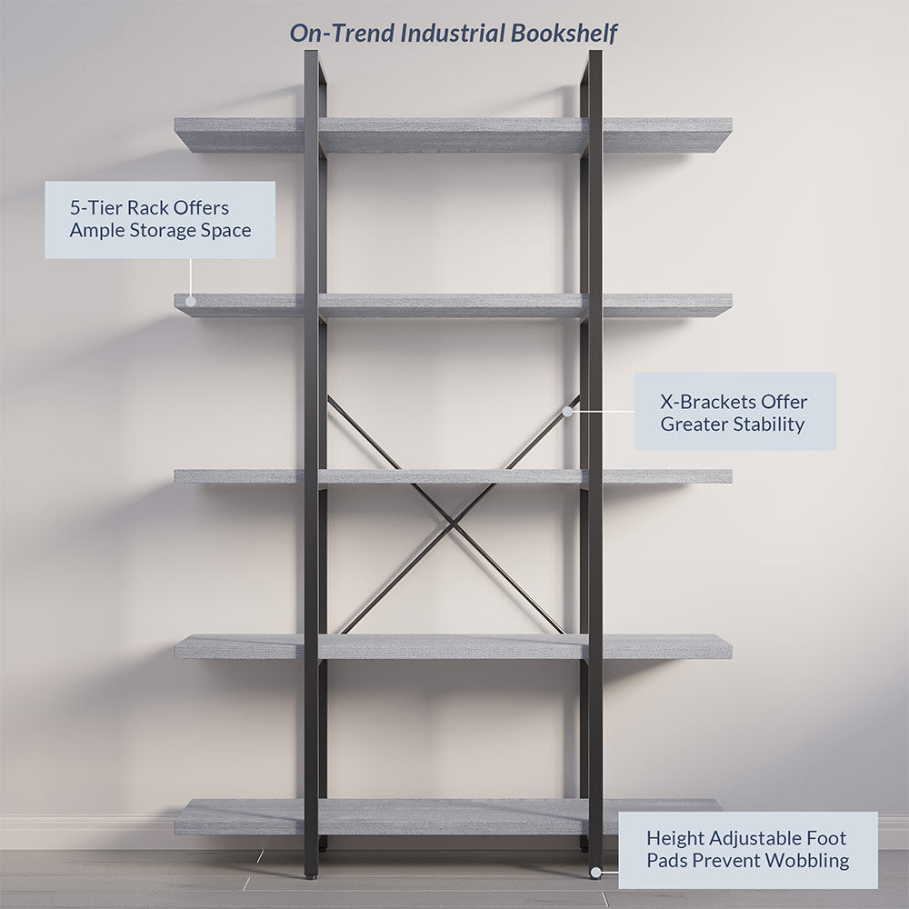 5 Tier Bookcase