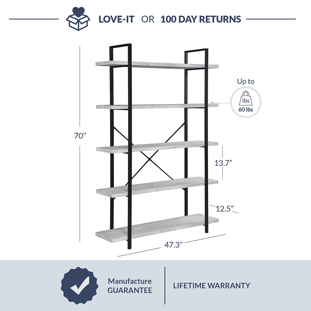 5 Tier Bookcase