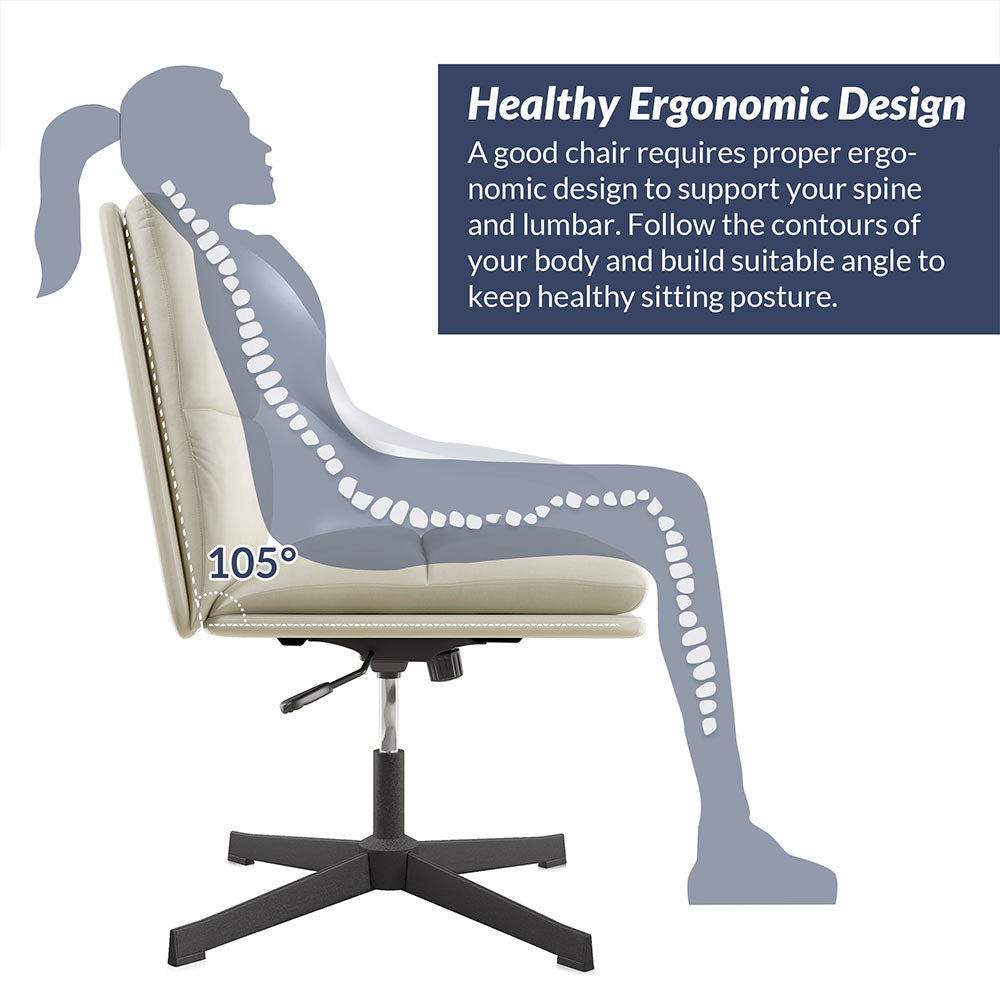 Ivory Office Chair