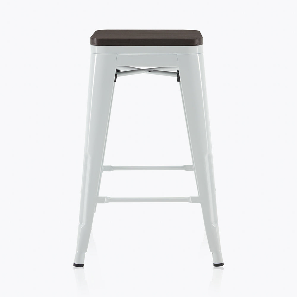 Wyatt 24" Bar Stool w/ Wood Seat (Set of 4)